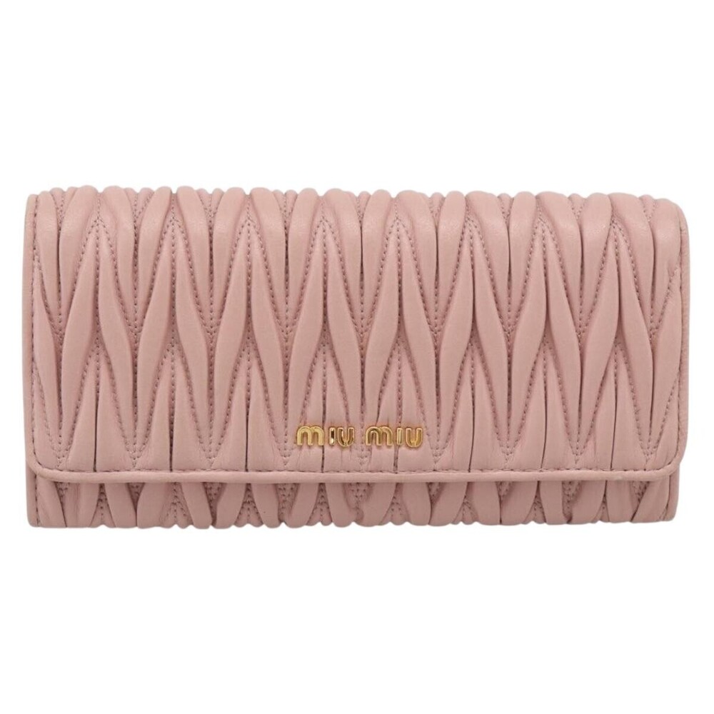 Miu Miu Matelasse Leather